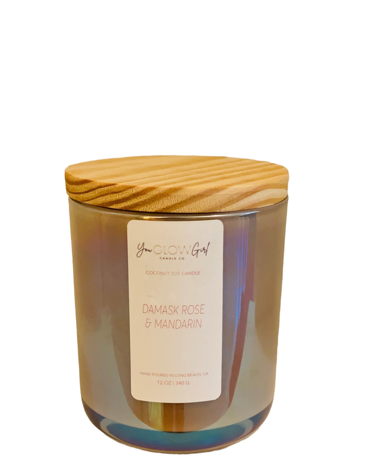 Damask Rose & Mandarin Double Wick Luxury Candle